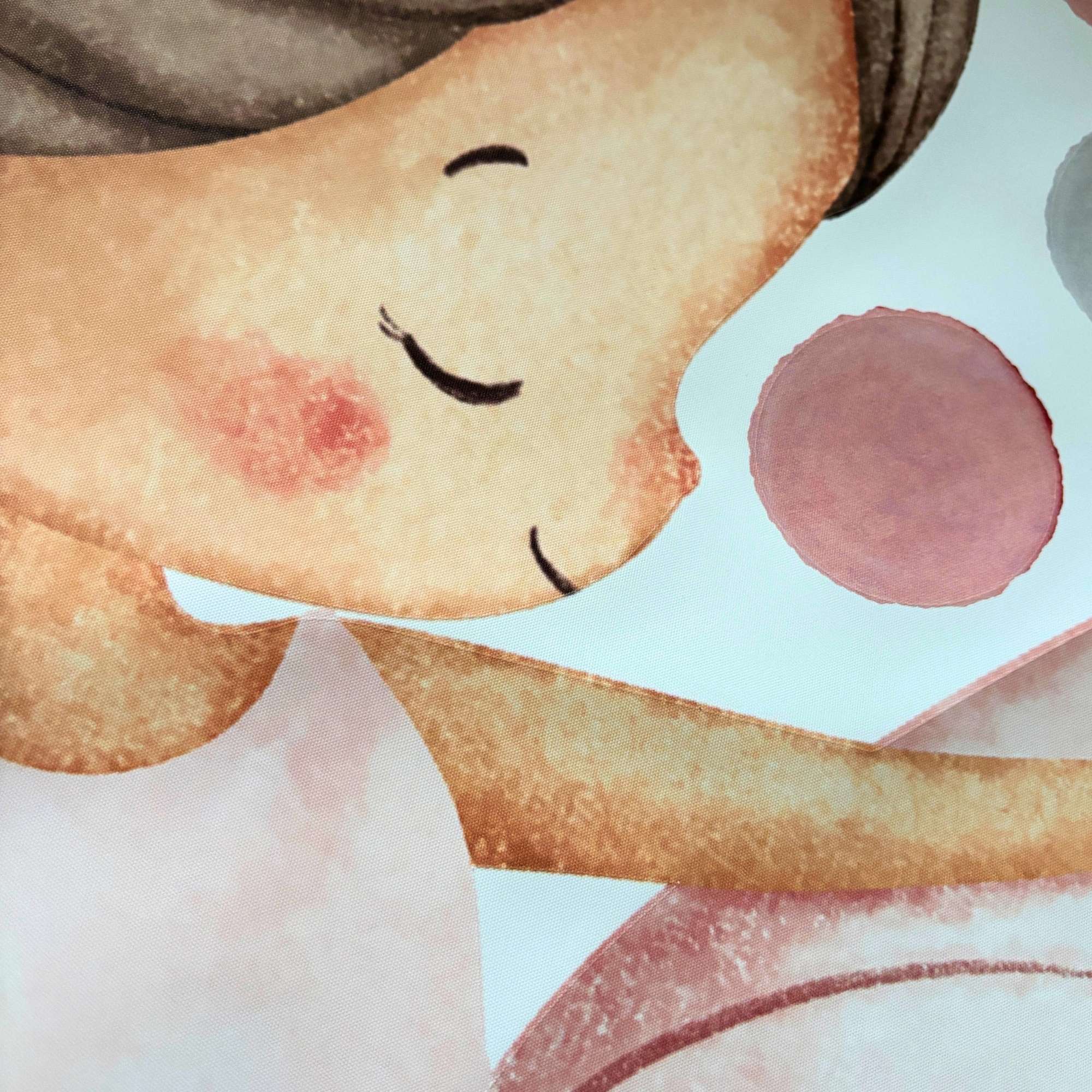 Textilná nálepka na stenu do detskej izby - Baletka - detail